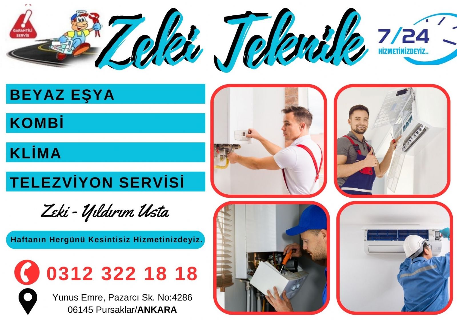 Pursaklar Kombi Klima Servisi